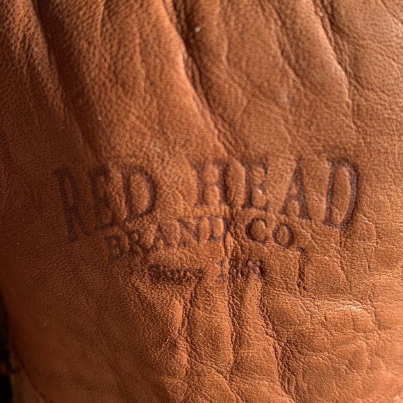 REDHEAD BRAND MEN’S waterproof insulated brown leather & suede boots 12 wide - Picture 2 of 9